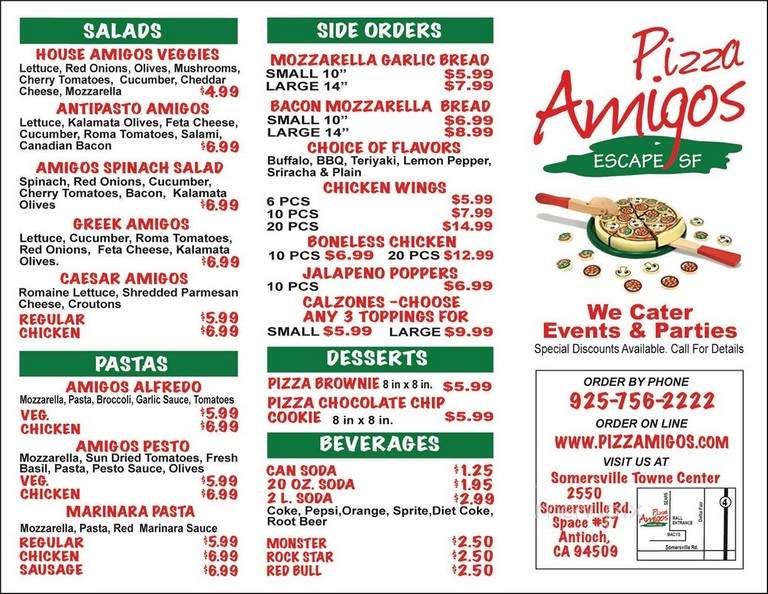 Pizza Amigos - Antioch, CA menu_pic