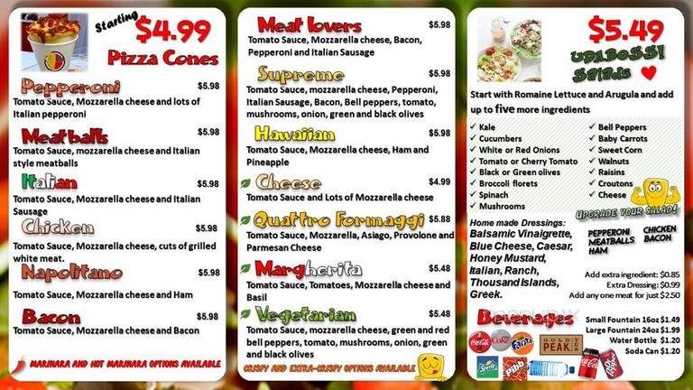 Pizza Cones - Safety Harbor, FL menu_pic