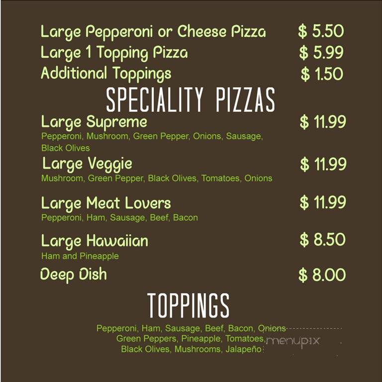 Pizzaroni - Lynwood, CA menu_pic