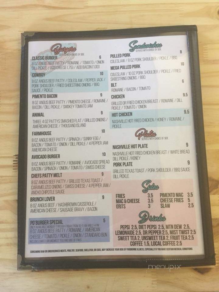 Po'Boys Sandwich Shop - Fort Myers, FL menu_pic