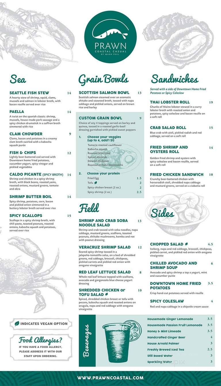Prawn Coastal - Pasadena, CA menu_pic