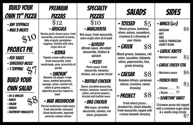 Project: Pizza - Cleveland, OH menu_pic