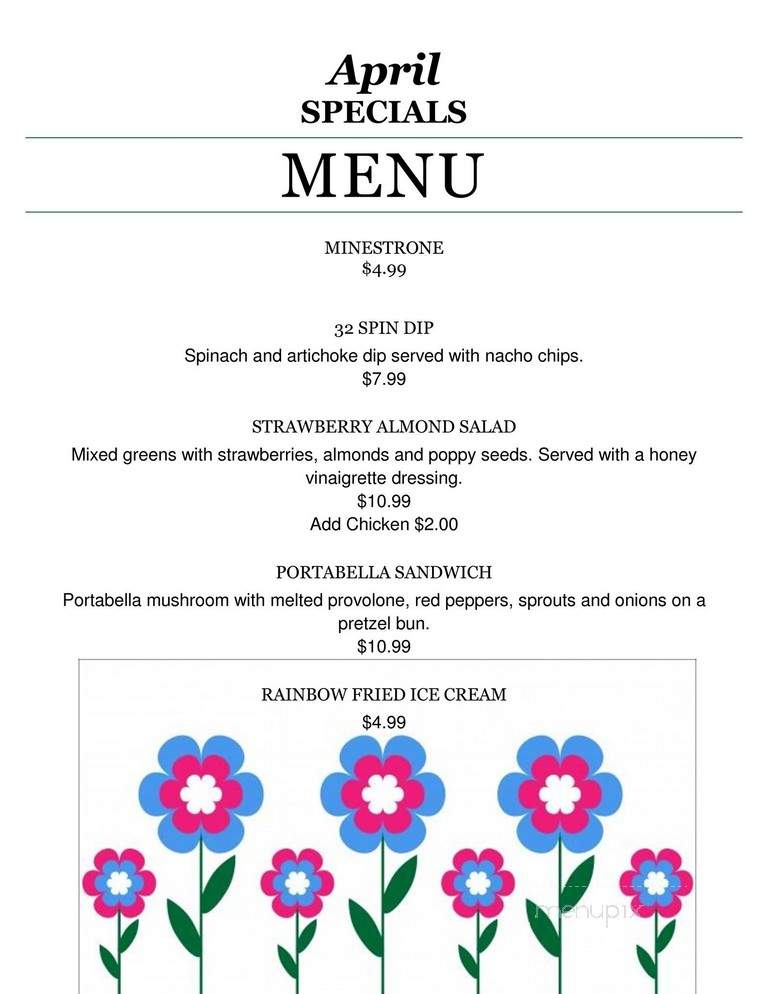 Pub 32 Restaurant, Bar & Grill - Storrs, CT menu_pic