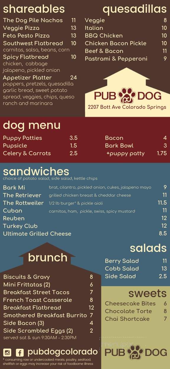 Pub Dog Colorado - Colorado Springs, CO menu_pic
