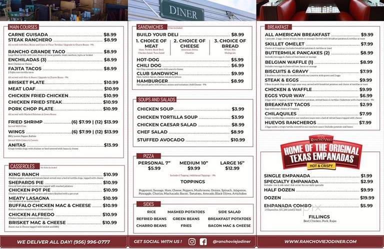 Rancho Viejo Diner - Rancho Viejo, TX menu_pic