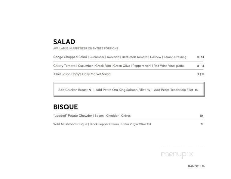 Range - San Antonio, TX menu_pic