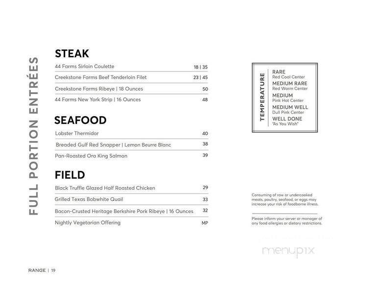 Range - San Antonio, TX menu_pic