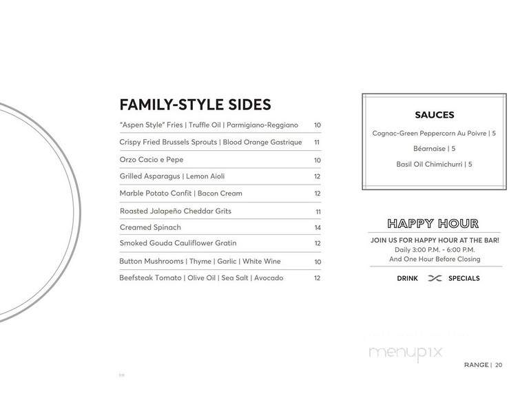 Range - San Antonio, TX menu_pic