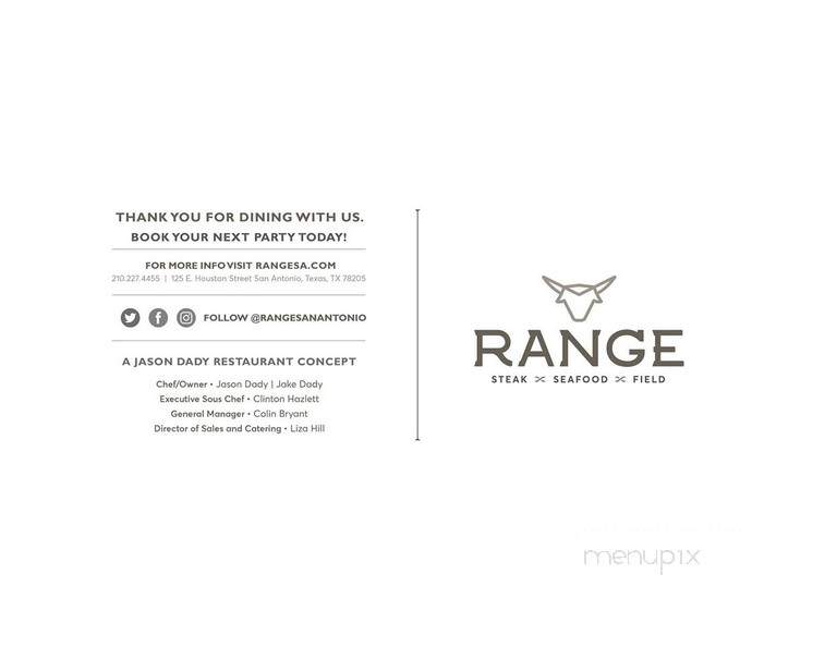 Range - San Antonio, TX menu_pic