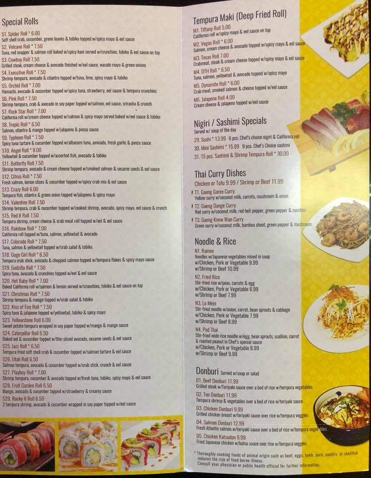 Red 8 Asian Bistro & Sushi Bar - Spanish Fork, UT menu_pic