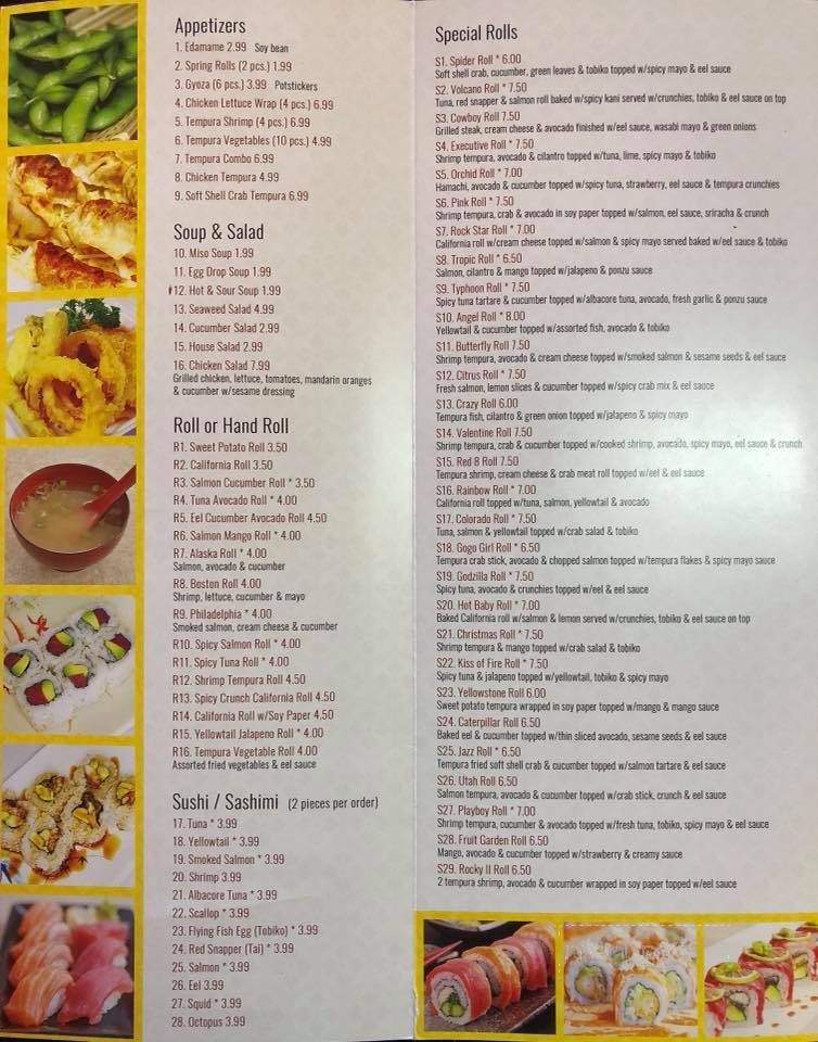 Red 8 Asian Bistro & Sushi Bar - Spanish Fork, UT menu_pic