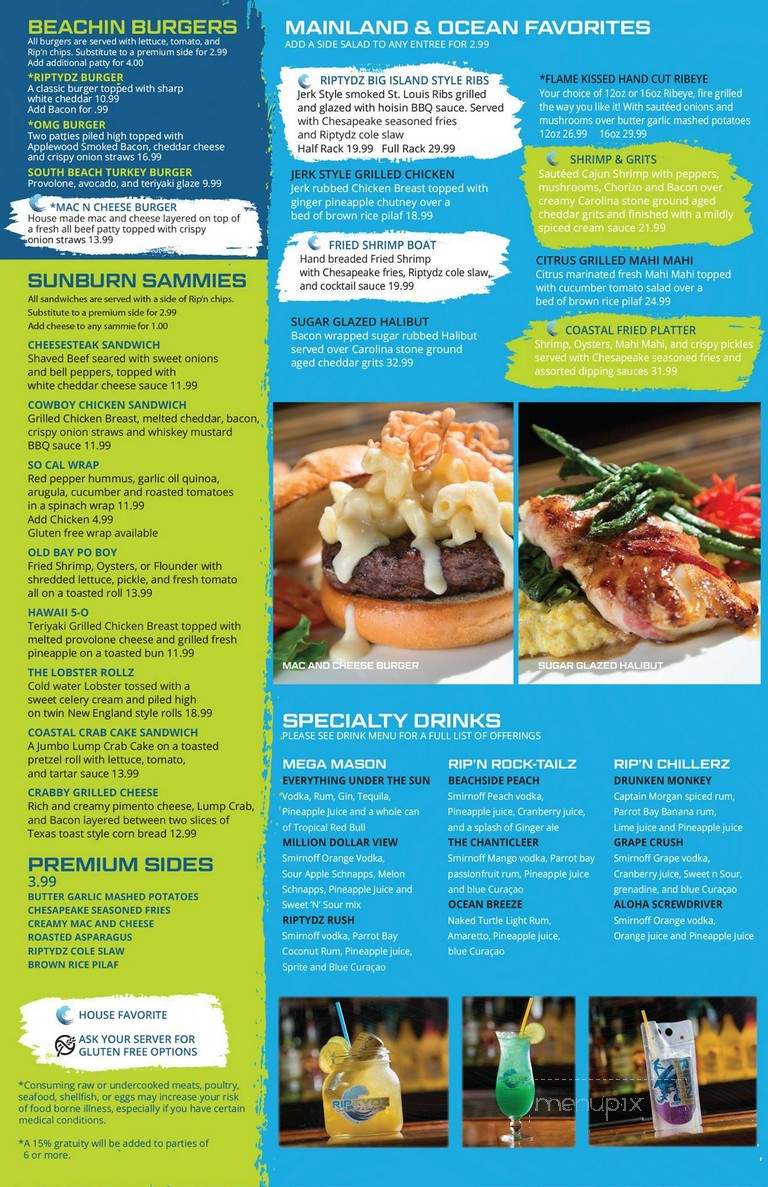 RipTydz - Myrtle Beach, SC menu_pic