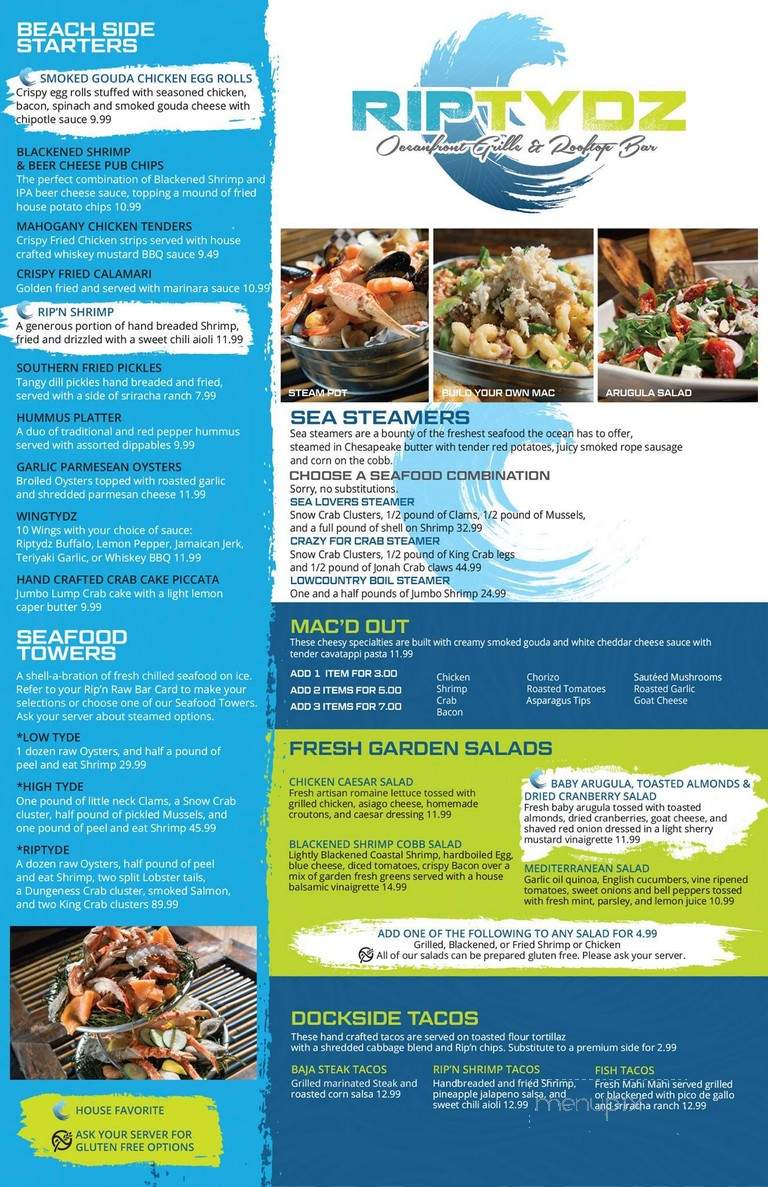 RipTydz - Myrtle Beach, SC menu_pic