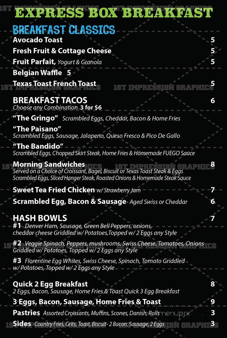 River Bend Cafe - Fort Worth, TX menu_pic