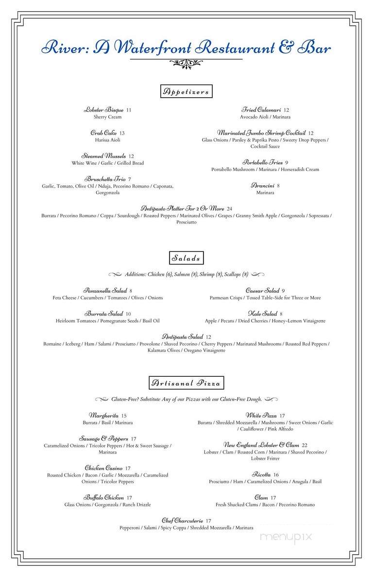 River - Wethersfield, CT menu_pic