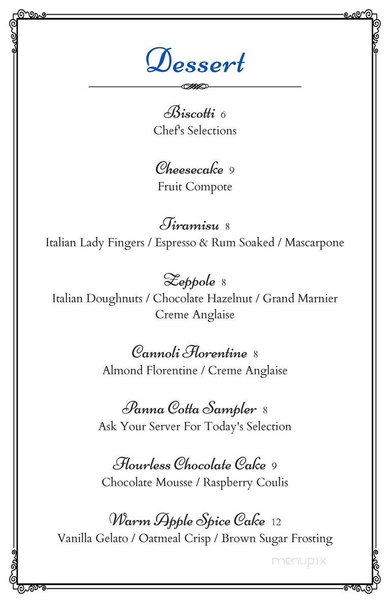 River - Wethersfield, CT menu_pic