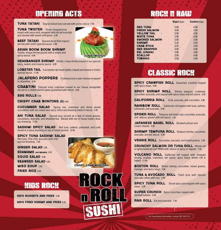 Rock N Roll Sushi - Pensacola, FL menu_pic