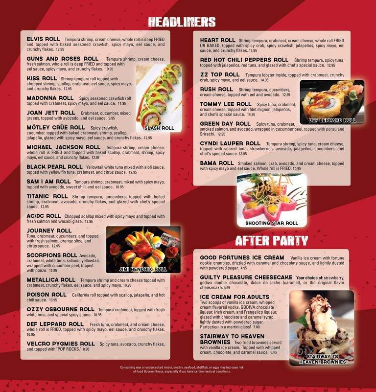 Rock N Roll Sushi - Pensacola, FL menu_pic