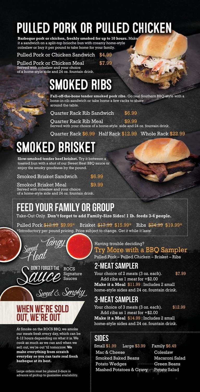 ROCS Fresh Kitchen - Martinsburg, WV menu_pic
