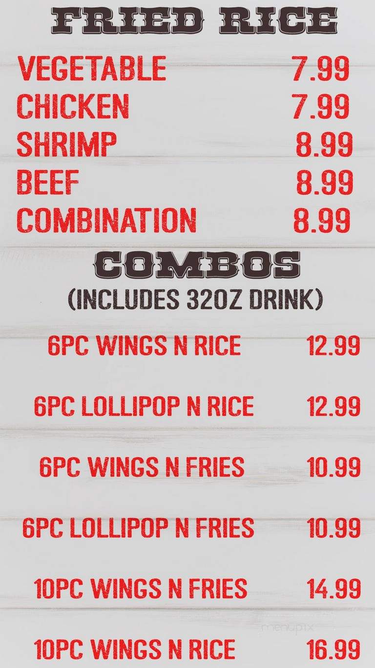 Rodeo Wings - Fort Worth, TX menu_pic