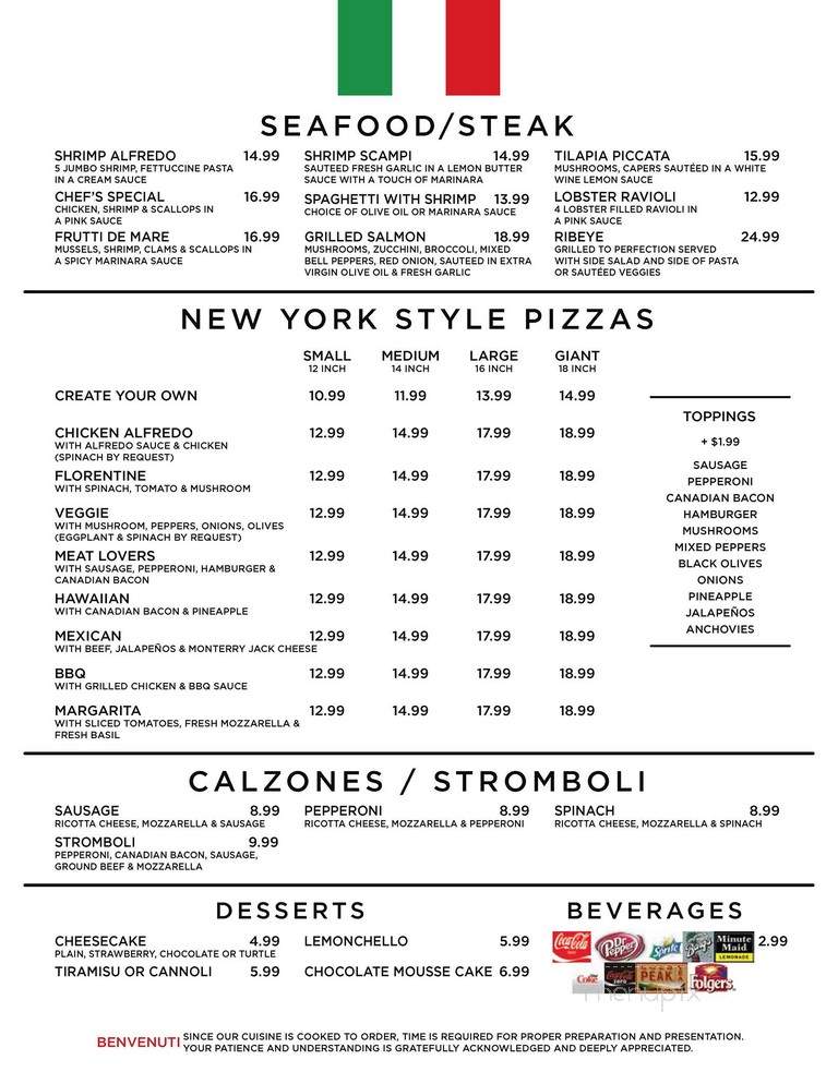 Roma Italian Bistro - Bastrop, LA menu_pic