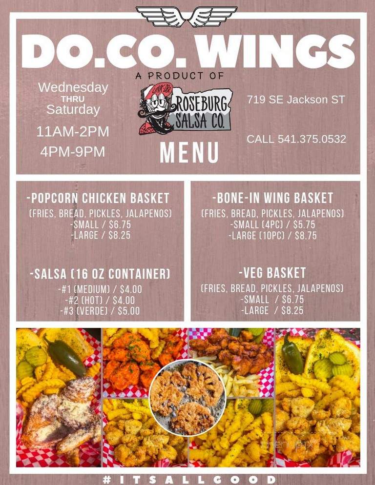 Roseburg Salsa Company - Roseburg, OR menu_pic