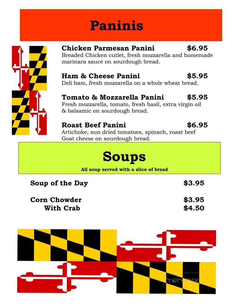 Rox Cafe - Silver Spring, MD menu_pic