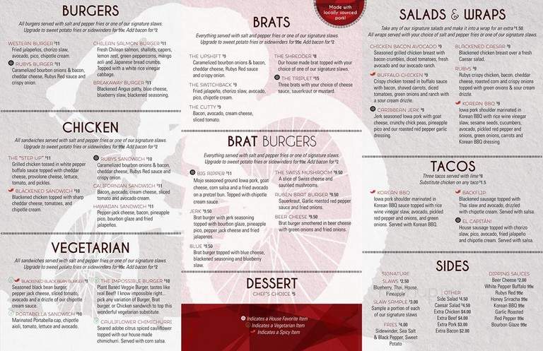 Rubys Davenport - Davenport, IA menu_pic