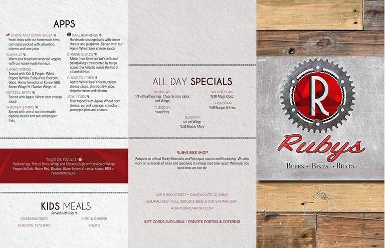 Rubys Davenport - Davenport, IA menu_pic