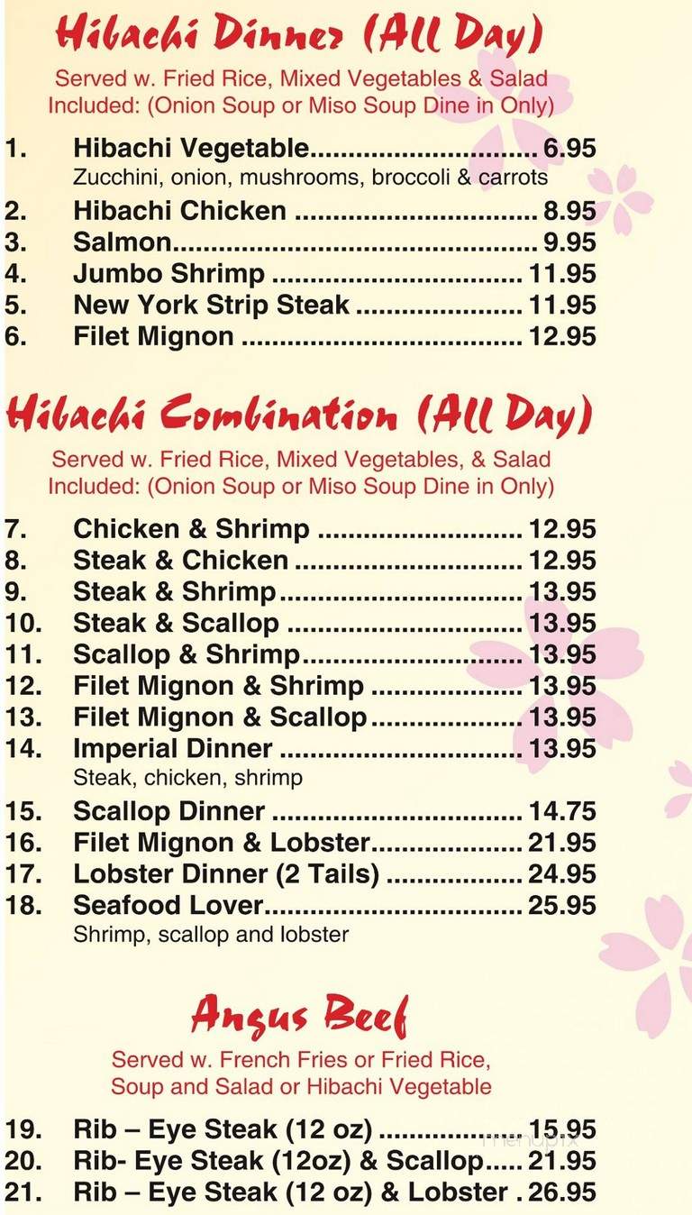 Sakura - Houma, LA menu_pic
