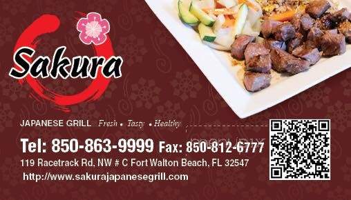 Sakura Japanese Grill - Fort Walton Beach, FL menu_pic