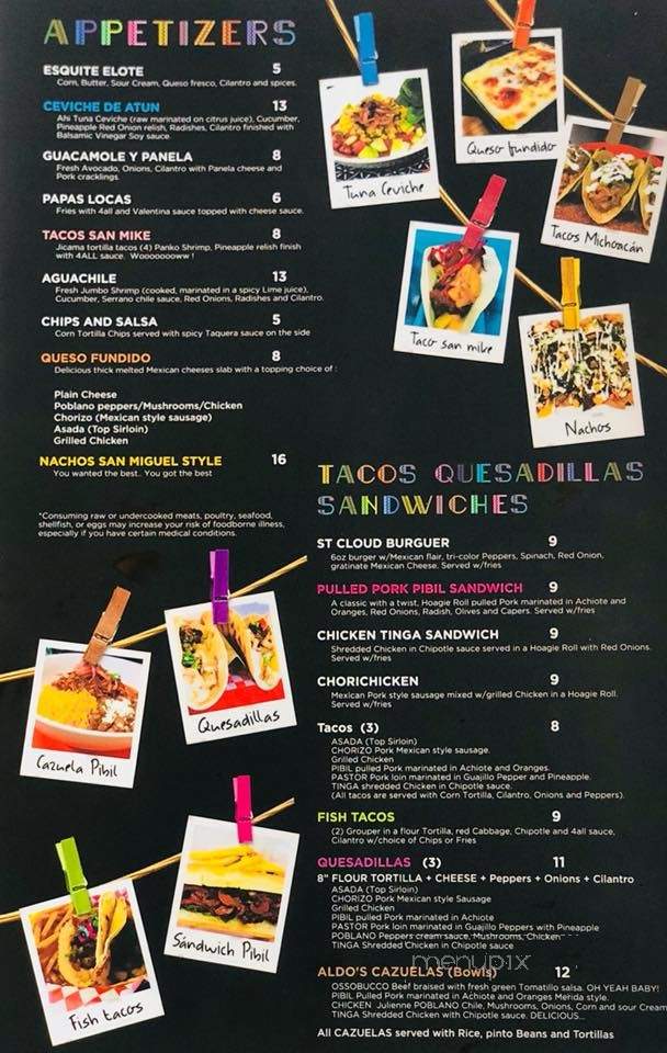 San Miguel Tavern - Saint Cloud, FL menu_pic