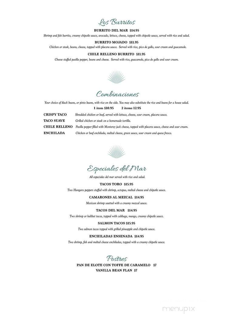 Santo Mezcal - Santa Barbara, CA menu_pic
