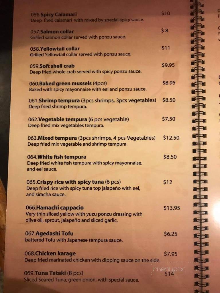 Satoshi Sushi - Fountain Valley, CA menu_pic