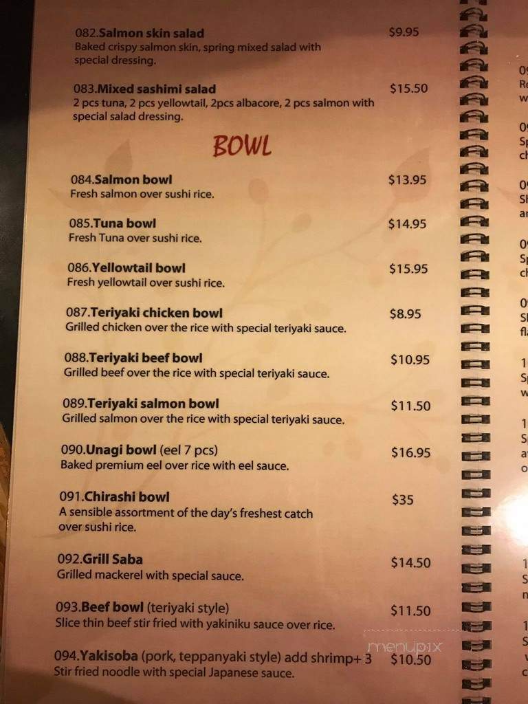 Satoshi Sushi - Fountain Valley, CA menu_pic