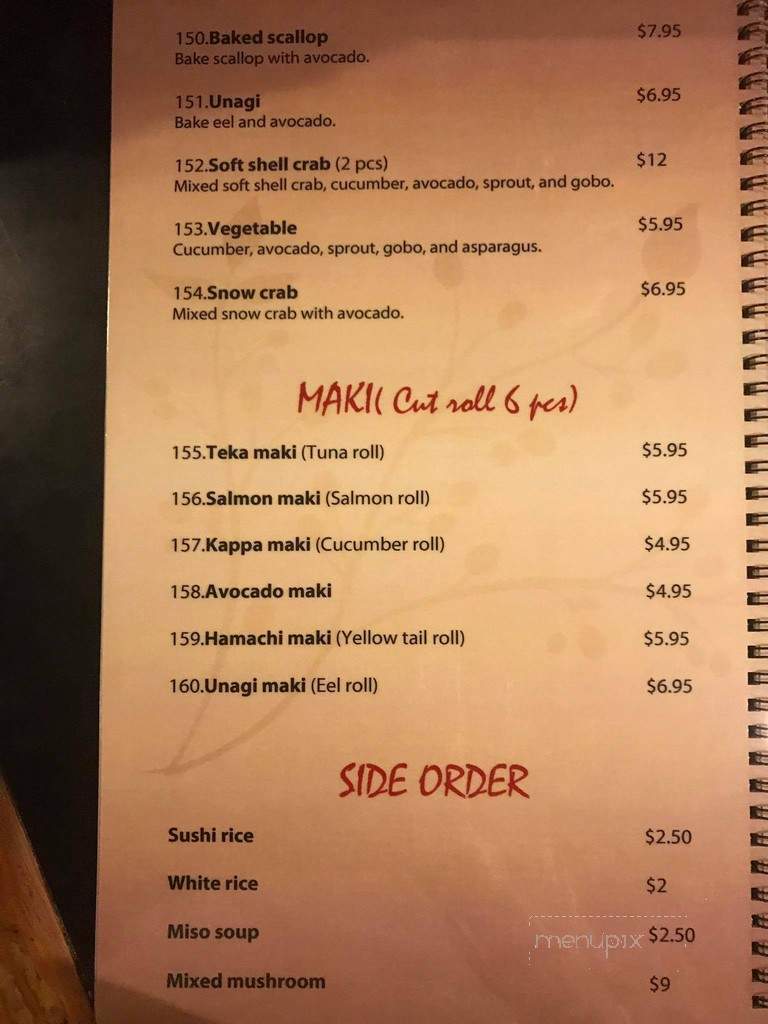 Satoshi Sushi - Fountain Valley, CA menu_pic