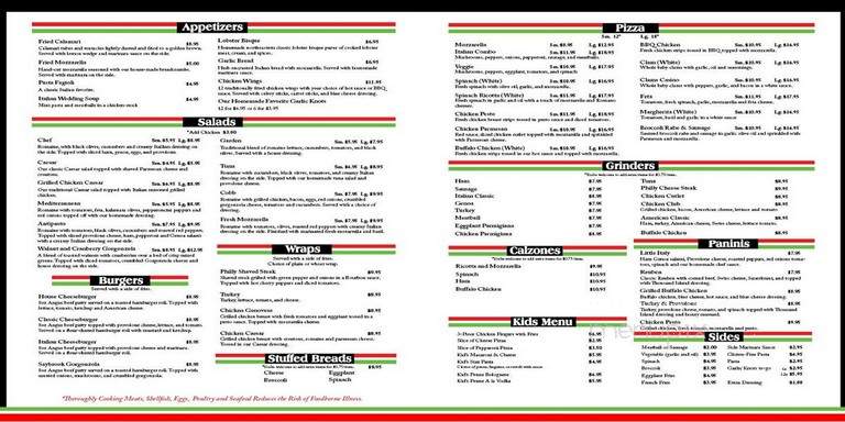 Saybrook Pizza & Restaurant - Old Saybrook, CT menu_pic