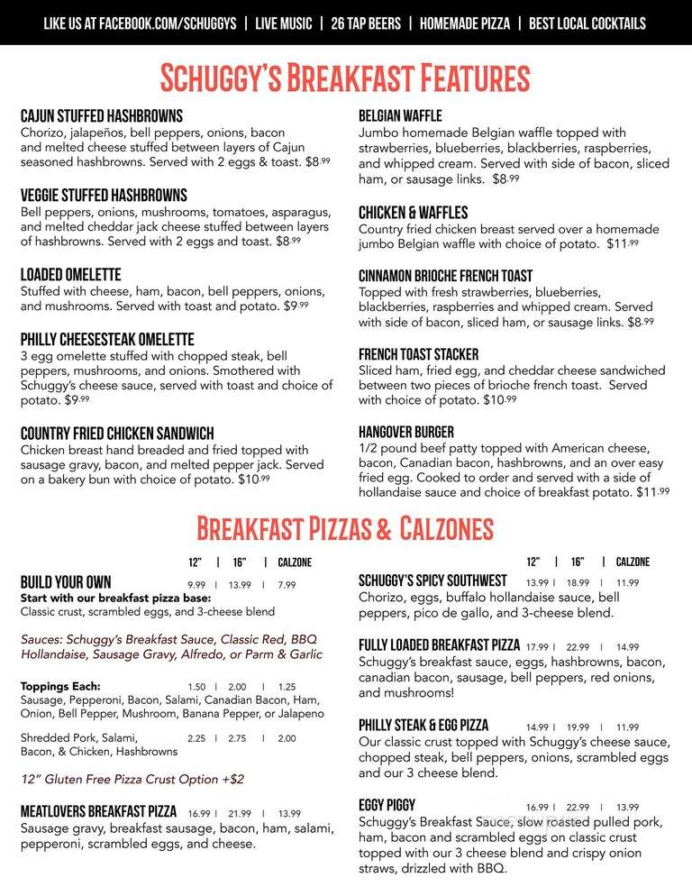 Schuggys American Grill & Taphouse - Hammond, WI menu_pic