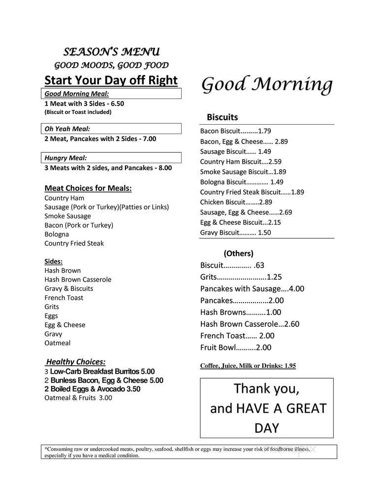 Seasons - Florence, AL menu_pic