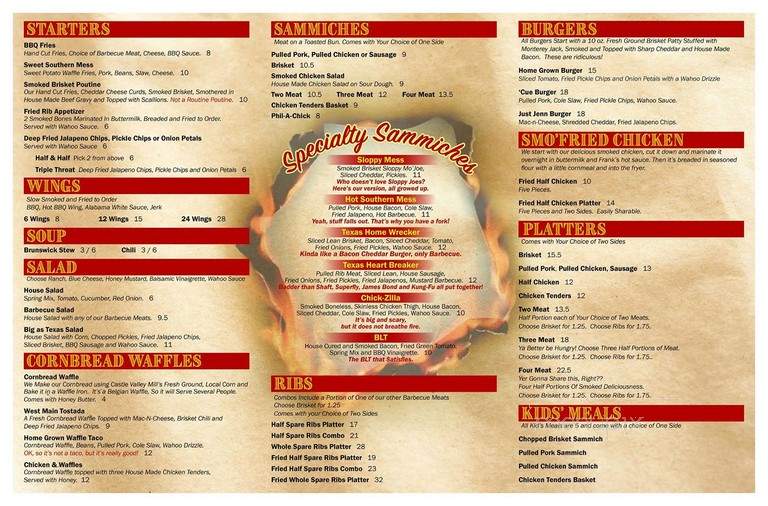 Smoke Daddy's Home Grown Barbecue - Lansdale, PA menu_pic