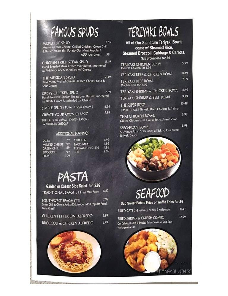 Something Different Grill - Lubbock, TX menu_pic