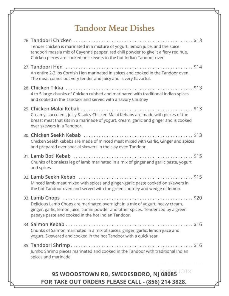 Spicy Affair Indian kitchen - Swedesboro, NJ menu_pic