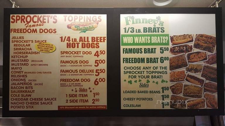 Sprocket's Famous Freedom Dogs - Kearney, NE menu_pic