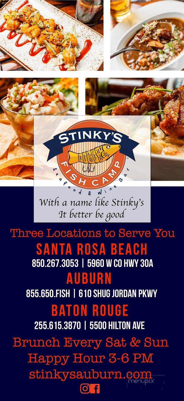 Stinky's Fish Camp - Auburn, AL menu_pic