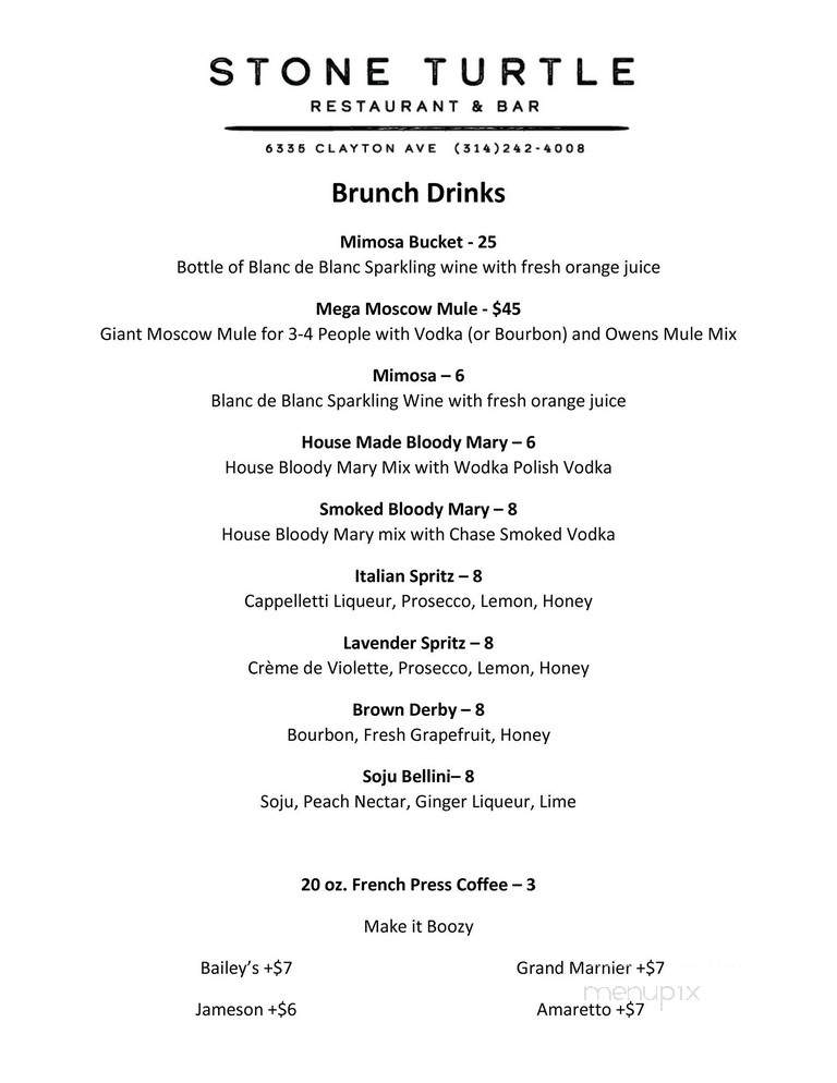 Stone Turtle - St. Louis, MO menu_pic