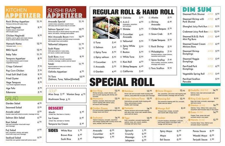 Sushumai Asian Fusion - New York, NY menu_pic