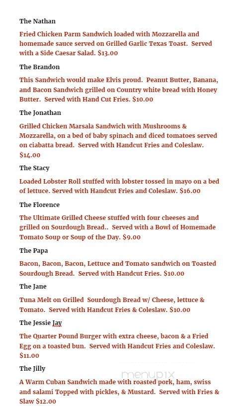 Table of Seven - Kennebunk, ME menu_pic