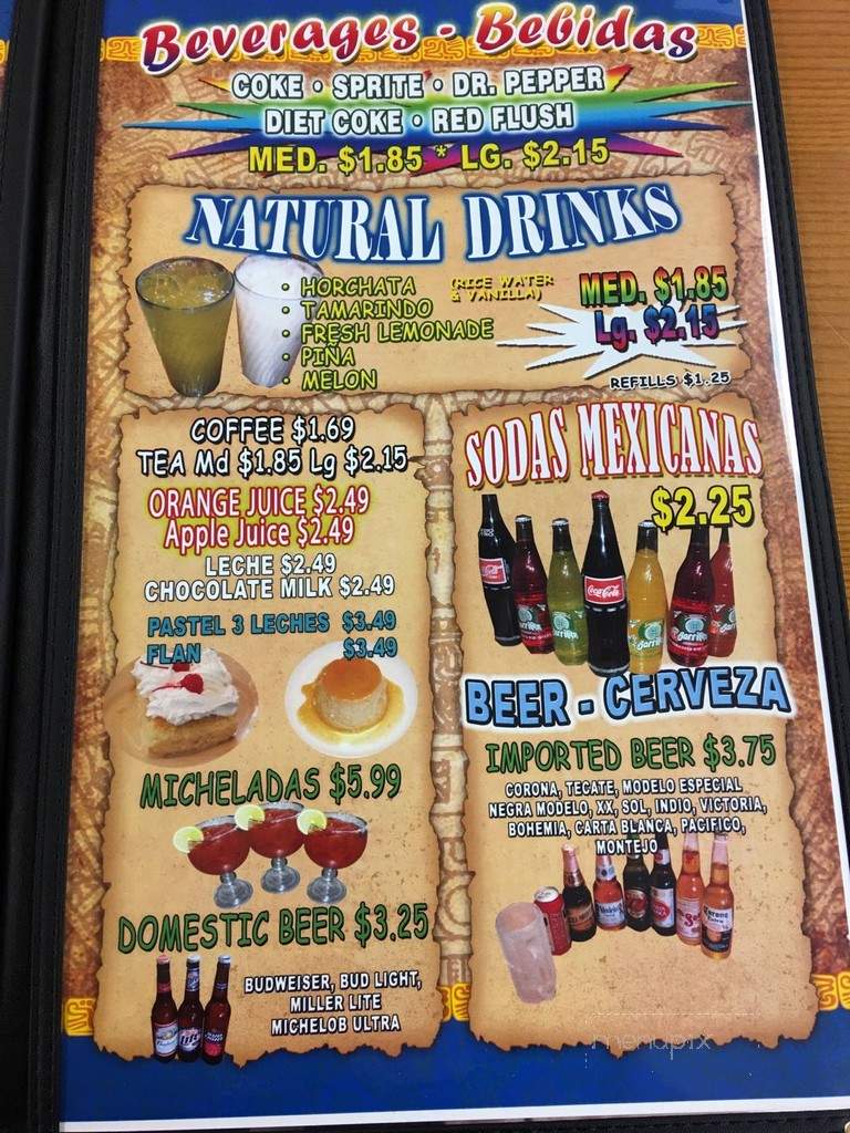 Taqueria Casa Tapatio - San Antonio, TX menu_pic