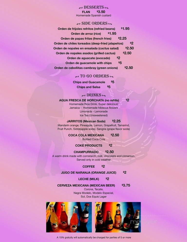 Taqueria Guadalajara - Waukesha, WI menu_pic