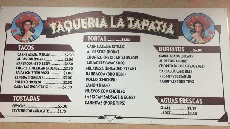 Taqueria La Tapatia - Saint Johns, MI menu_pic